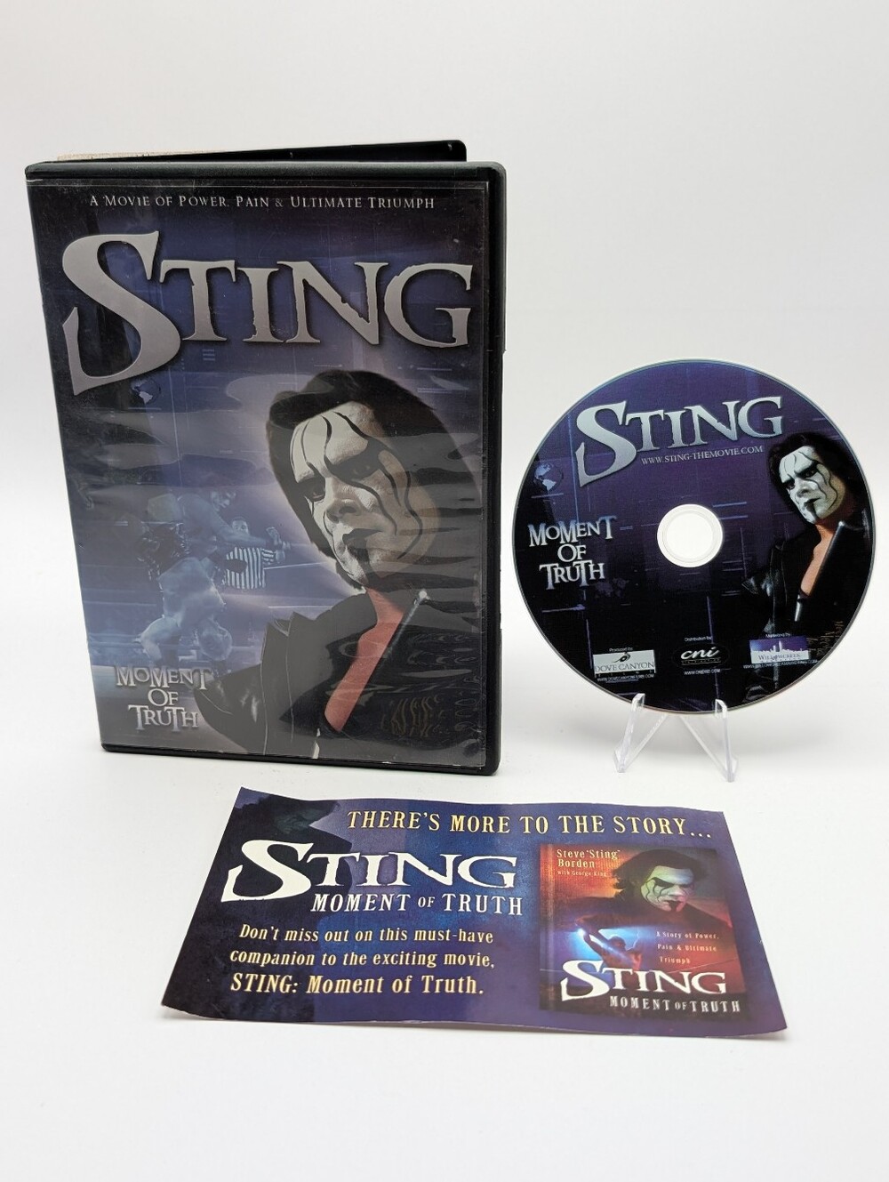 STING DVD Moment of Truth Steve Borden WWE WCW AEW Wrestling Legend